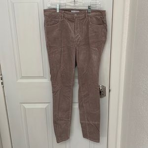 Loft corduroy high waist skinny pants size 30/10